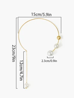Clearance Imitation Pearl Choker Pendant Necklace Necklaces|Accessories