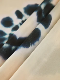 Online Ink Ripple Leisure Long Dress White Dresses|Casual Dresses