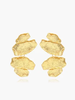 New Irregular en Leaves Drop Earrings Earrings|Accessories