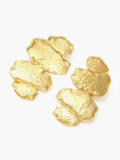 New Irregular en Leaves Drop Earrings Earrings|Accessories