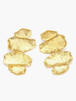 New Irregular en Leaves Drop Earrings Earrings|Accessories