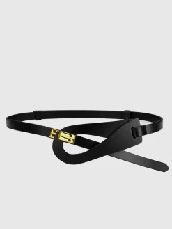 Irregular Hollow Leather Belt Belts & Chain|Accessories