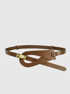 Irregular Hollow Leather Belt Belts & Chain|Accessories