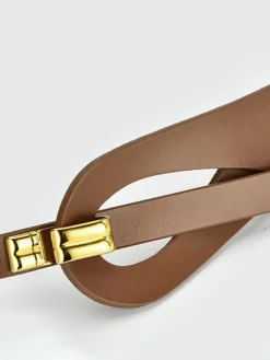 Irregular Hollow Leather Belt Belts & Chain|Accessories