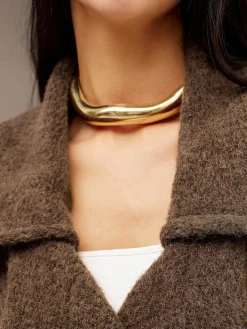 Outlet Irregular Lava Chunky Open Choker Necklaces|Accessories