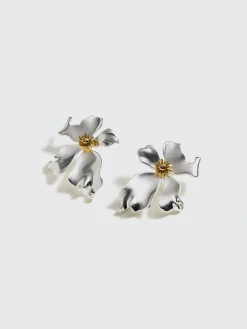 Discount Irregular Metal Petal Stud Earrings Earrings|Accessories