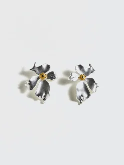 Discount Irregular Metal Petal Stud Earrings Earrings|Accessories