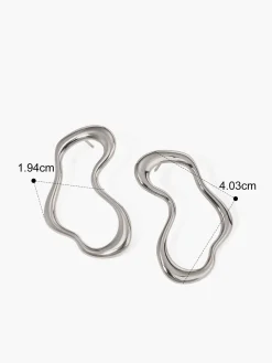 New Irregular Metal Stud Earrings Earrings|Accessories