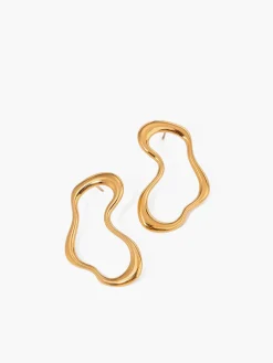 New Irregular Metal Stud Earrings Earrings|Accessories