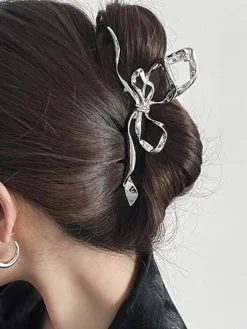 Best Irregular Metalic Bowknot Hair Claw Hair Claws & Hats|Accessories