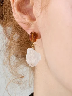 Outlet Irregular Natural Stone Earrings Earrings|Accessories