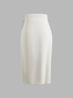 Outlet Isla Ivory Midi Skirt Skirts|Bottoms