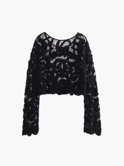 Outlet Island Mood Crochet Cover Up Top Sweater Tops|Sweaters & Cardigans