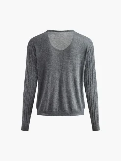 Jacquard Cable Knit Cardigan Cardigans|Sweaters & Cardigans