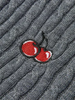 Jacquard Cable Knit Cardigan Cardigans|Sweaters & Cardigans