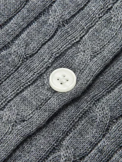 Jacquard Cable Knit Cardigan Cardigans|Sweaters & Cardigans