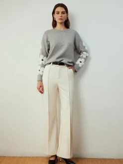 New Jacquard Floral Knit Top Sweater Tops|Sweaters & Cardigans