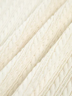 Outlet Jacquard Knit Midi Dress White Dresses|Sweater Dresses