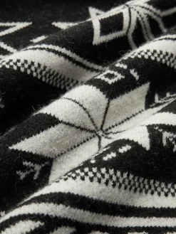 Jacquard Zipper Lapel Sweater Sweater Tops|Sweaters & Cardigans