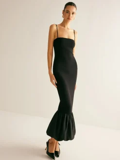 Best Jersey Slim Cami Bubble Dress Black Dresses|Casual Dresses