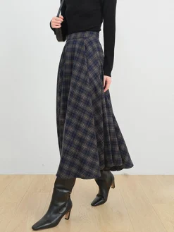 Outlet Keep In Check Long Skirt Skirts|Bottoms