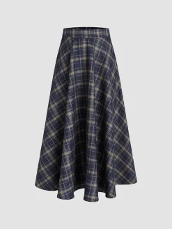 Outlet Keep In Check Long Skirt Skirts|Bottoms