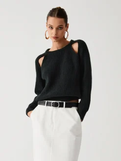 Clearance Keep Me Close Cutout Sweater Sweater Tops|Sweaters & Cardigans