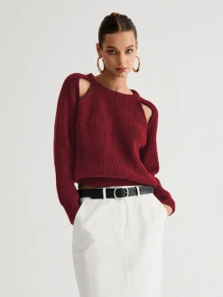 Clearance Keep Me Close Cutout Sweater Sweater Tops|Sweaters & Cardigans