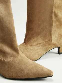 Kitten Suede Knee-High Boots Shoes|Accessories