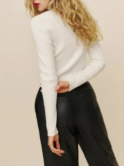 Outlet Knit Deep V Neck Long Sleeve Cardigan Cardigans|Sweaters & Cardigans