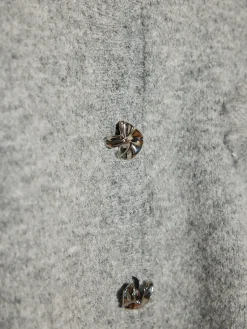 Knit-Floral Metal Button Cardigan Cardigans|Sweaters & Cardigans