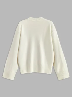 Hot Knit-Floral Pullover Sweater Sweater Tops|Sweaters & Cardigans