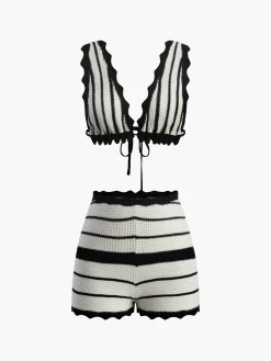 Best Knitted Backless Sweater Co-ords Sweater Tops|Sweaters & Cardigans