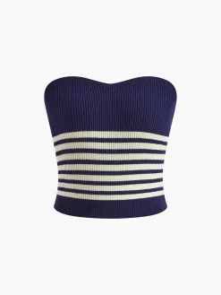 Knitted Tube Top Sweater Vests|Sweaters & Cardigans
