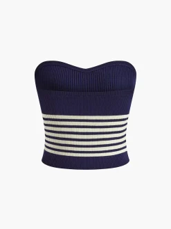 Knitted Tube Top Sweater Vests|Sweaters & Cardigans