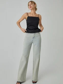 Sale Knotted Backless Tank Top Tank Tops & Camis|Tops
