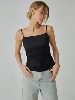 Sale Knotted Backless Tank Top Tank Tops & Camis|Tops