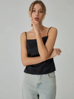 Sale Knotted Backless Tank Top Tank Tops & Camis|Tops