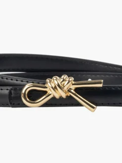 Knotted Decor Buckle Slim Belt Belts & Chain|Accessories