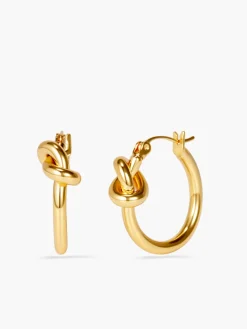 Online Knotted Hoop Earrings Earrings|Accessories