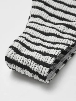 Best Knotted Stripe Knit Bikini Set Swimwear|Knitwear