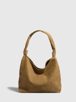 Hot Knotted Suede Hobo Bag Bags|Accessories