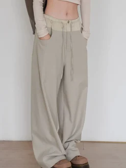 New Knotted Wide Leg Pants Wide Leg|Pants