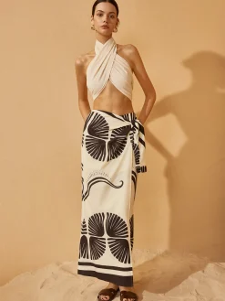 Best Knotted Wrap Floral Skirt Skirts|Bottoms