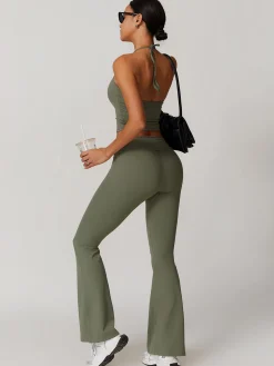 Lace Up Active Pants Set Activewear