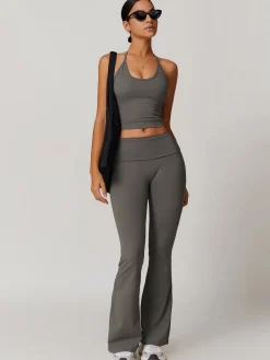 Lace Up Active Pants Set Activewear