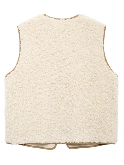 Hot Lace Up Fleece Vest Outerwear|Vests