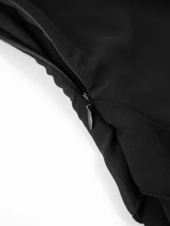 New Ladder Ruffle Zippe Long Dress Cocktail & Party Dresses|Summer Dresses