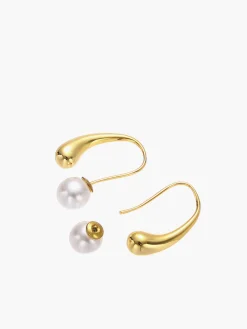 Lantern Shape Pearl Earrings Earrings|Accessories