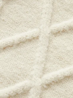 Hot Lantern Sleeve Cinched Waist Twist Sweater Knitwear|Tops